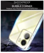 Ultra-Hybrid Crystal Clear Back Case Cover for Vivo Y16 | Vivo Y56 | Vivo T2X | Hard Back | Slim Fit Shockproof Design | Camera Protection Bump | Back Cover Case (PC,TPU | Transparent) - Image 4