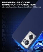 kelpuj Slim Frameless Back Cover for 1+ OnePlus Nord CE 2 5G | Ultra Thin Lightweight Design & Camera Protection | Soft Matte Silicone Flexible Mobile Case (Blue) - Image 8