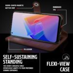 Shock Proof Flip Cover Back Case for Oppo F21 Pro 4G | Magnetic Wallet Leather Case with Stand - Image 8