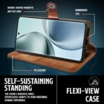 Shock Proof Flip Cover Back Case for Realme 14 Pro Plus 5G | Magnetic Wallet Leather Case with Stand - Image 8