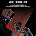 Shock Proof Flip Cover Back Case for Realme Gt 6T 5G | Magnetic Wallet Leather Case with Stand - Image 8