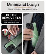 Shock Proof Clear Protective Back Case for Tecno Spark 10C - AirEDGE Technology | 360 Degree Camera Protection | Transparent Hybrid Back Case Mobile Cover - Black - Image 3