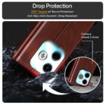 Shock Proof Flip Cover Back Case for Infinix Hot 40I | Magnetic Wallet Leather Case with Stand - Image 4