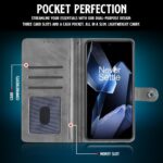 Shock Proof Flip Cover Back Case for 1+ Oneplus 13 5G | Magnetic Wallet Leather Case with Stand - Image 6