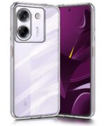 kelpuj Transparent Back Cover Case for Poco M7 Pro 5G | Raised Bumps for Full Device & Camera Protection Shockproof TPU Silicone Back Case Mobile Cover Transparent - Image 4