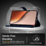 Shock Proof Flip Cover Back Case for Realme P3 5G | Magnetic Wallet Leather Case with Stand - Image 8