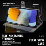 Shock Proof Flip Cover Back Case for Samsung Galaxy F23 5G | Magnetic Wallet Leather Case with Stand - Image 5