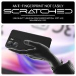 Back Cover for Redmi 13C 4G and for Poco C65 | Ultra Slim Soft Rubberised Case | Inner Velvet Fabric Lining | Matte Silicone Flexible Mobile Case | Camera Protection - Black - Image 5