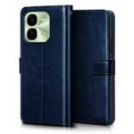 Shock Proof Flip Cover Back Case for Iqoo Z9X 5G | Magnetic Wallet Leather Case with Stand - Image 4