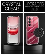 Transparent Back Cover Case Compatible with Realme 14x 5G, Narzo 80x, P3x | Shockproof TPU Silicone Case with Raised Bumps | Full Body & Camera Protection | Slim Fit Mobile CoverClear - Image 3