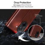 Shock Proof Flip Cover Back Case for Redmi A5 | Magnetic Wallet Leather Case with Stand - Image 4