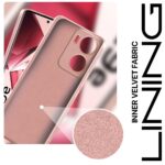 Back Cover for Vivo V29e 5G | Ultra Slim Soft Rubberised Case | Inner Velvet Fabric Lining | Matte Silicone Flexible Mobile Case | Camera Protection - Baby Pink - Image 3