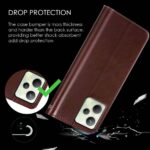 Shock Proof Flip Cover Back Case for Realme C35 | Magnetic Wallet Leather Case with Stand - Image 4