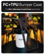 Shock Proof Clear Back Case Mobile Cover for Moto G54 5G | Moto G64 5G (Hard | Hybrid PC + TPU | Full Armour Device & Camera Protection | Earthy Black) - Image 4