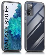 Ultra-Hybrid Armor Bumper Series Back Case Cover for Samsung Galaxy S20 FE 5G | Non-Yellowing Transparent Back | Camera Protection Back Cover Case | Shockproof Slim Cover - Transparent - Image 4