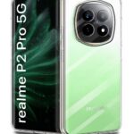 Crystal Clear Transparent Back Cover Case Compatible with Realme P2 Pro 5G Shockproof Flexible TPU Silicone Case with Full Body & Camera Protection Transparent