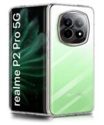 Crystal Clear Transparent Back Cover Case Compatible with Realme P2 Pro 5G Shockproof Flexible TPU Silicone Case with Full Body & Camera Protection Transparent