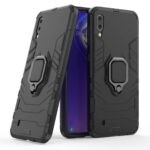 Shock Proof Back Case Mobile Cover for Samsung Galaxy M01 (Armor | Hybrid PC + TPU | Full Protection with Ring Holder Kickstand | Carbon Black) - Image 2