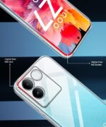 Crystal Clear Transparent Back Case Cover for iQOO Z7 Pro | Vivo T2 Pro 5G | Full Device & Camera Protection Shockproof TPU | Flexible Silicone Back Cover Case Transparent - Image 5