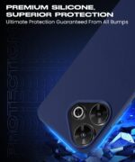 Slim Frameless Back Cover for Mi Redmi 13 5G | Poco M6 Plus 5G | Ultra Thin Lightweight Design & Camera Protection | Soft Matte Silicone Flexible Mobile Case (Blue) - Image 8