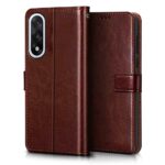 Shock Proof Flip Cover Back Case for 1+ Oneplus Nord 5 | Magnetic Wallet Leather Case with Stand - Image 4