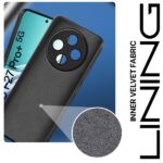 kelpuj Back Cover for Oppo F27 Pro Plus 5G | Ultra Slim Soft Rubberised Case | Inner Velvet Fabric Lining | Matte Silicone Flexible Mobile Case | Camera Protection - Black - Image 4