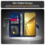 Shock Proof Flip Cover Back Case for Realme Narzo 70 | Magnetic Wallet Leather Case with Stand - Image 6