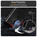 Shock Proof Flip Cover Back Case for Samsung Galaxy F05 | Magnetic Wallet Leather Case with Stand - Image 6