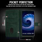 Shock Proof Flip Cover Back Case for Vivo V23E 5G | Magnetic Wallet Leather Case with Stand - Image 4