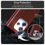 Shock Proof Flip Cover Back Case for Redmi Note 14 Se 5G | Magnetic Wallet Leather Case with Stand - Image 5