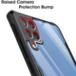 Shock Proof Clear Back Cover Case Mobile Cover for Galaxy M32 4G (Hard | Hybrid PC + TPU | Full Armour Device & Camera Protection | Black) - Image 5