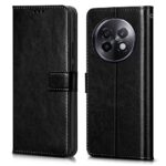 Shock Proof Flip Cover Back Case for Realme 13 Plus 5G | Magnetic Wallet Leather Case with Stand - Image 3