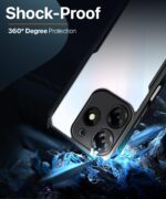 Shock Proof Clear Protective Back Case for Tecno Spark 10 Pro 5G AirEDGE Technology | 360 Degree Camera Protection | Transparent Hybrid Back Case Mobile Cover Black - Image 8