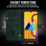 Shock Proof Flip Cover Back Case for Samsung Galaxy M30S | Magnetic Wallet Leather Case with Stand - Image 4