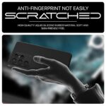 Back Cover for Samsung Galaxy S22 Ultra 5G | Ultra Slim Soft Rubberised Case (Black) - Image 6