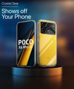 Crystal Clear Transparent Back Case Cover for Poco X6 Pro 5G | Full Device & Camera Protection Shockproof TPU Silicone Back Cover Case Transparent - Image 4
