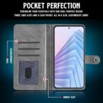 Shock Proof Flip Cover Back Case for Redmi Note 14 Se 5G | Magnetic Wallet Leather Case with Stand - Image 6