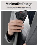 Shock Proof Clear Protective Back Case for Poco F7 5G - AirEDGE Technology | 360 Degree Camera Protection | Transparent Hybrid Back Case Mobile Cover - Black - Image 5