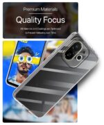 Crystal Clear Transparent Back Cover Case Compatible with Tecno Pop 9 5G & Tecno Spark 30C 5G Shockproof Flexible TPU Silicone Case with Full Body & Camera Protection Transparent - Image 8