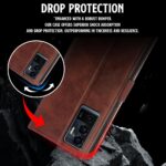 Shock Proof Flip Cover Back Case for Vivo V23E 5G | Magnetic Wallet Leather Case with Stand - Image 4