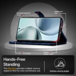 Shock Proof Flip Cover Back Case for Realme 14 Pro Plus 5G | Magnetic Wallet Leather Case with Stand - Image 5