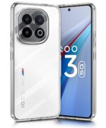 Crystal Clear Transparent Back Case Cover for Compatible with iQOO 13 5G | Full Device & Camera Protection Shockproof TPU | Flexible Silicone Back Cover Case Transparent - Image 2