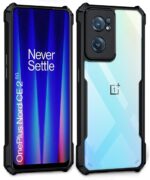 Shockproof Crystal Clear 1+ OnePlus Nord CE 2 5G Back Cover Case | 360 Degree Protection | Transparent Mobile Back Cover Case for OnePlus Nord CE 2 5G (Hybrid PC + TPU | Black Bumper) - Image 3