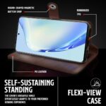 Shock Proof Flip Cover Back Case for Vivo V27 | Magnetic Wallet Leather Case with Stand - Image 5