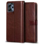 Shock Proof Flip Cover Back Case for Motorola Moto G13 | Magnetic Wallet Leather Case with Stand - Image 2