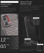 Back Cover for Moto Edge 50 Fusion 5G | Moto Edge G96 Fusion 5G with Hexa Cube Design | Inner Velvet Fabric | Matte Silicone Flexible Mobile Case | Camera Protection - Grey - Image 5
