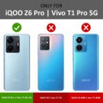 Shock Proof Clear Back Cover Case Mobile Cover for iQOO Z6 Pro | Vivo T1 Pro 5G (Hard | Hybrid PC + TPU | Full Armour Device & Camera Protection | Black) - Image 2