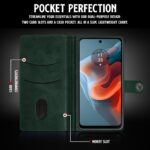 Shock Proof Flip Cover Back Case for Motorola Moto G34 5G | Magnetic Wallet Leather Case with Stand - Image 6