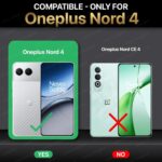 Shock Proof Back Case Mobile Cover for 1+ OnePlus Nord 4 5G | Back Cover Case (Tough Armor | Hybrid PC + TPU | Ring Holder & in-Built Kickstand | Black) - Image 2