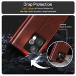 Shock Proof Flip Cover Back Case for Hmd Crest Max 5G | Magnetic Wallet Leather Case with Stand - Image 8